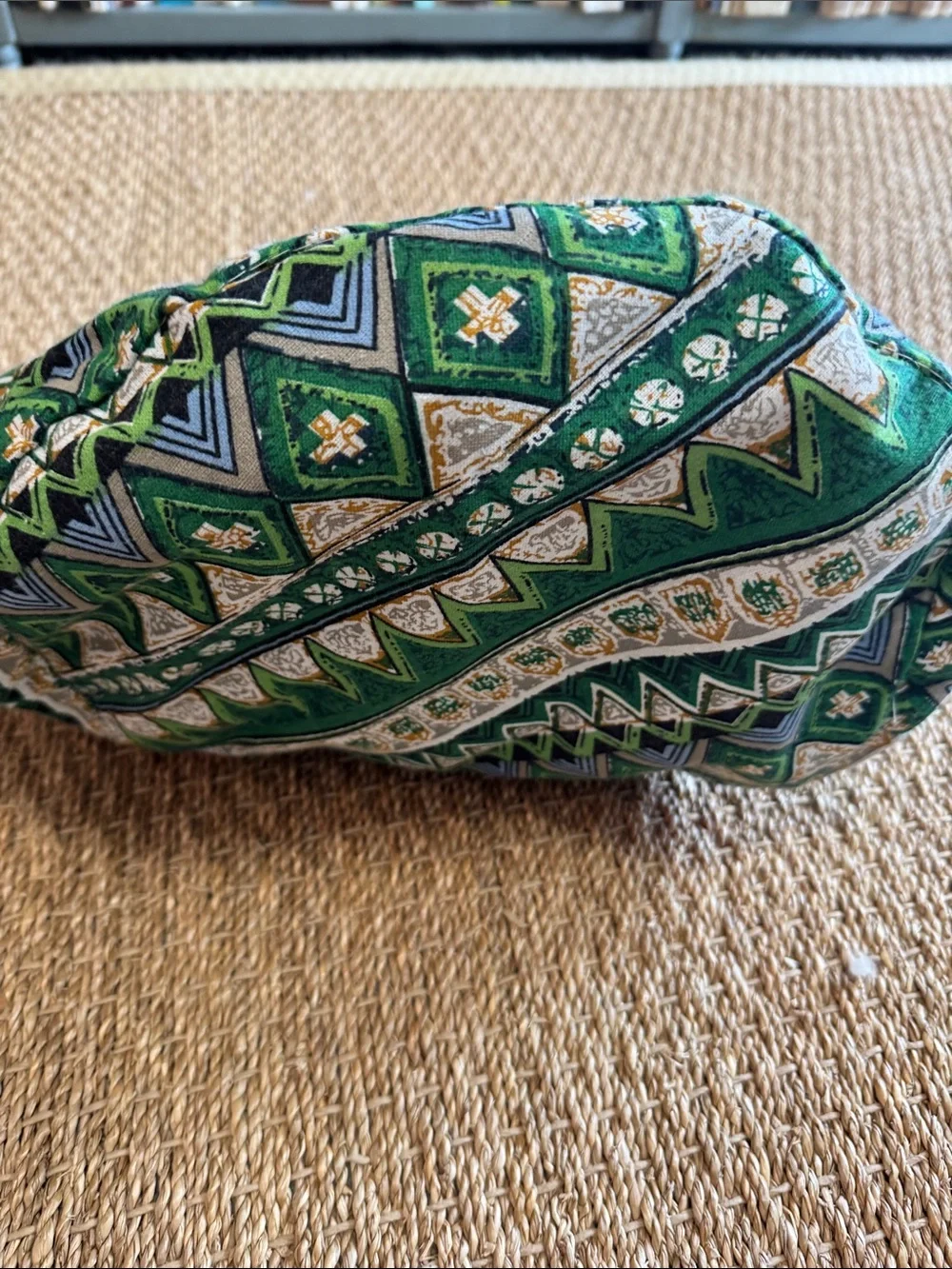 NWOT Lumens of Charleston Green Patterned Tote with Rope Handles XL